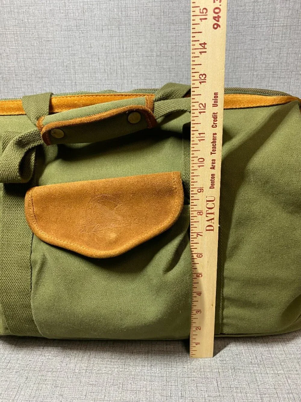 Vintage Eddie Bauer Duffle Bag for Travel Canvas Suede Duffel Bag Carry on Men